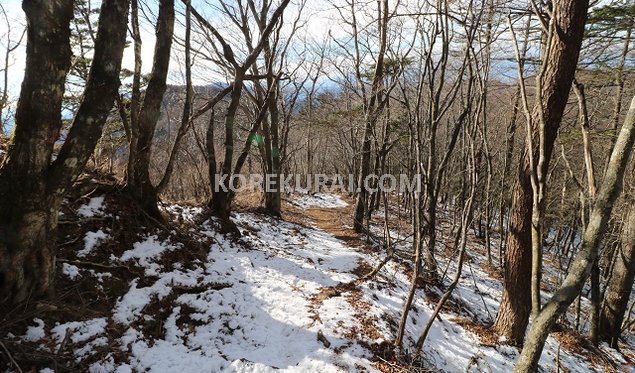 黒岳山頂付近下山