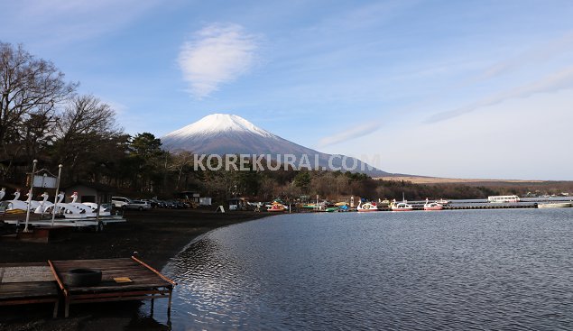 山中湖 旭日丘 富士山