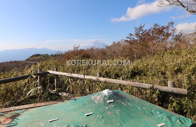 芦ノ湖スカイライン レストハウスレイクビュー 富士山 晴れ