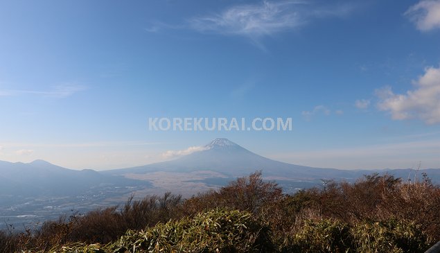 芦ノ湖スカイライン 三国峠 富士山