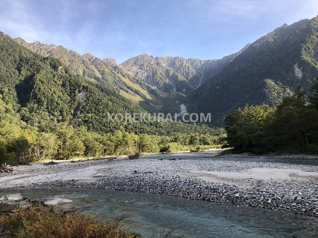 上高地 河童橋 朝