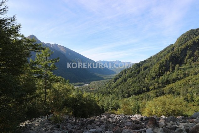 上高地 風穴付近 景色