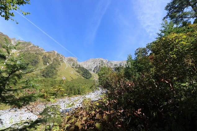 上高地 岳沢 穂高岳