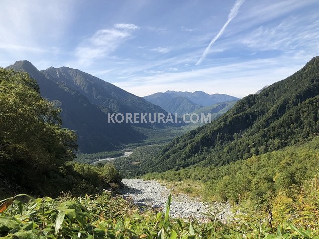 上高地 岳沢 景色