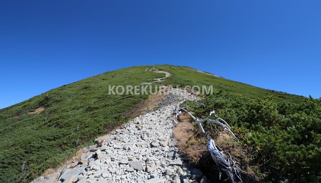 西穂高岳 丸山 登山道