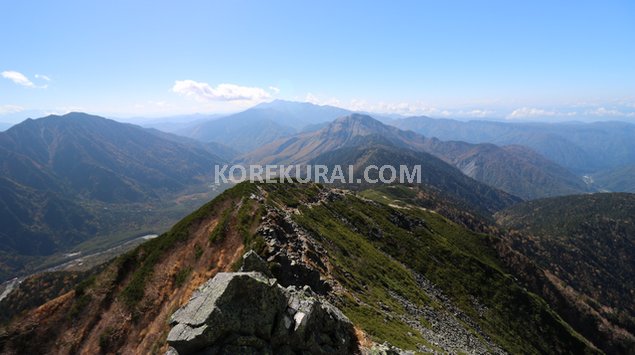 西穂高岳 独標 景色