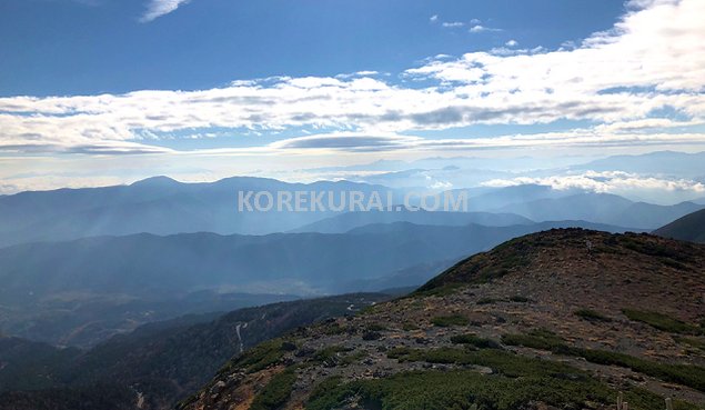 富士見岳 山頂 景色