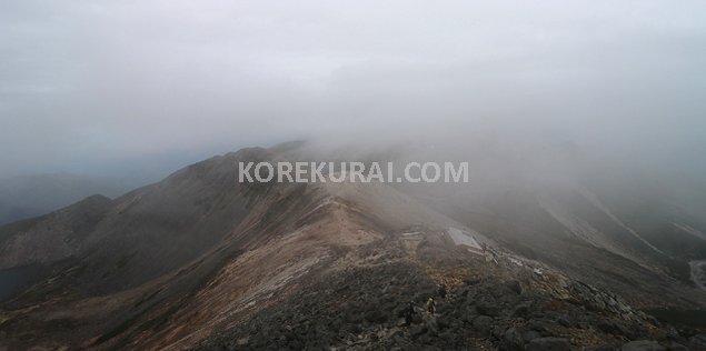 剣ヶ峰の展望