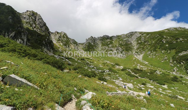 千畳敷カール 登山道