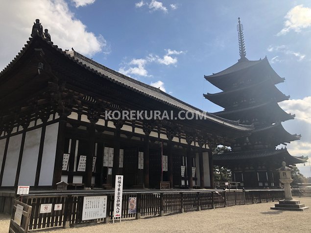 興福寺 東金堂 五重塔