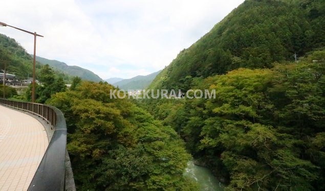 奥多摩駅付近の景色